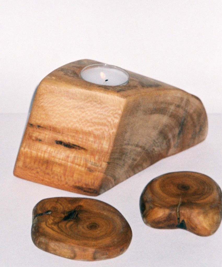 Leuchter aus Platanenholz