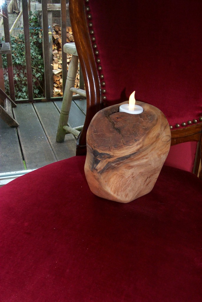 Teelicht aus Platane