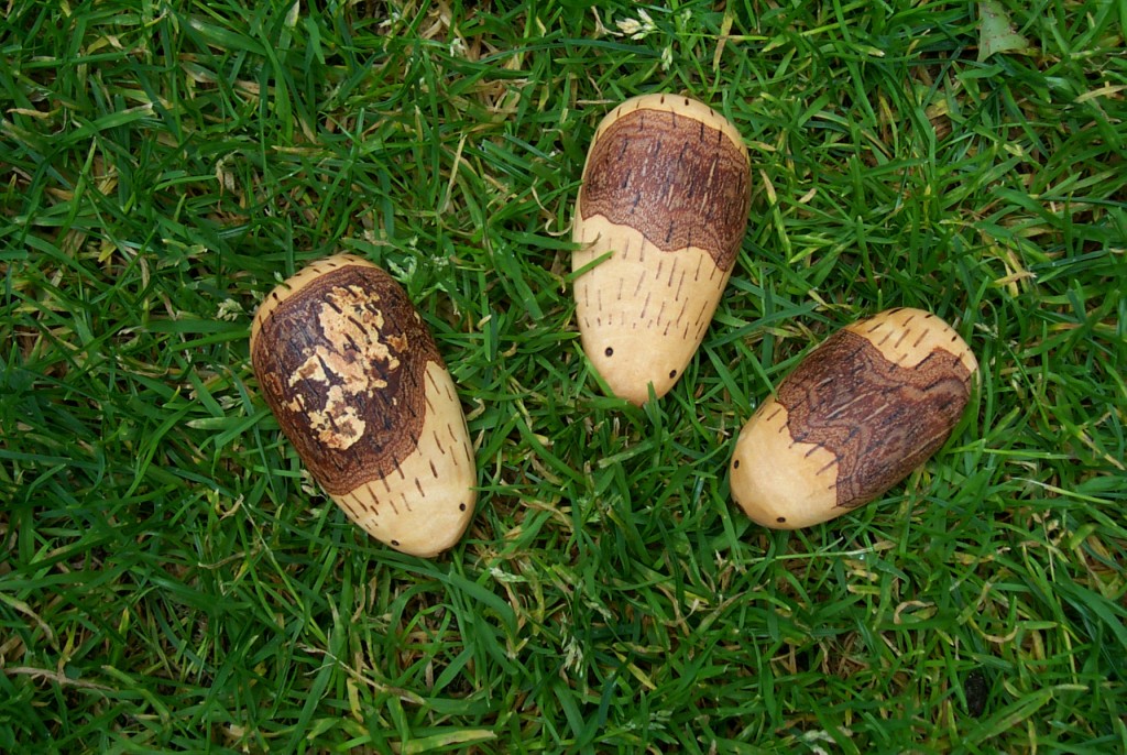 Igel aus Birkenholz