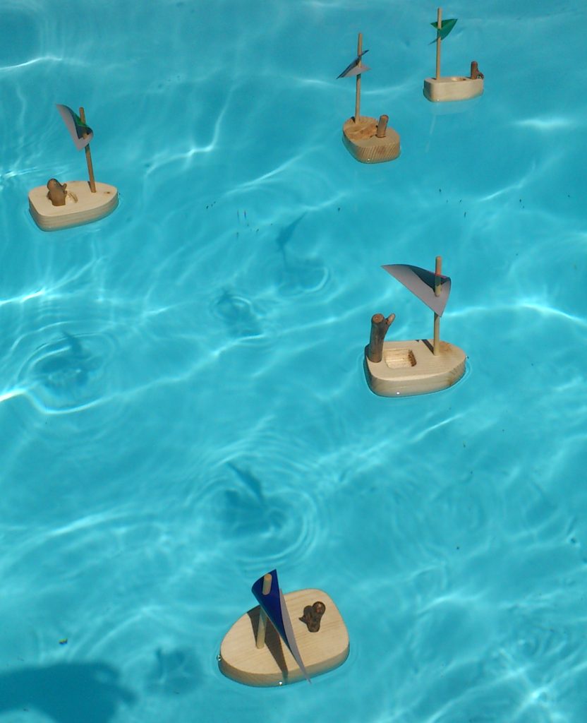 Die Flotte auf hoher See