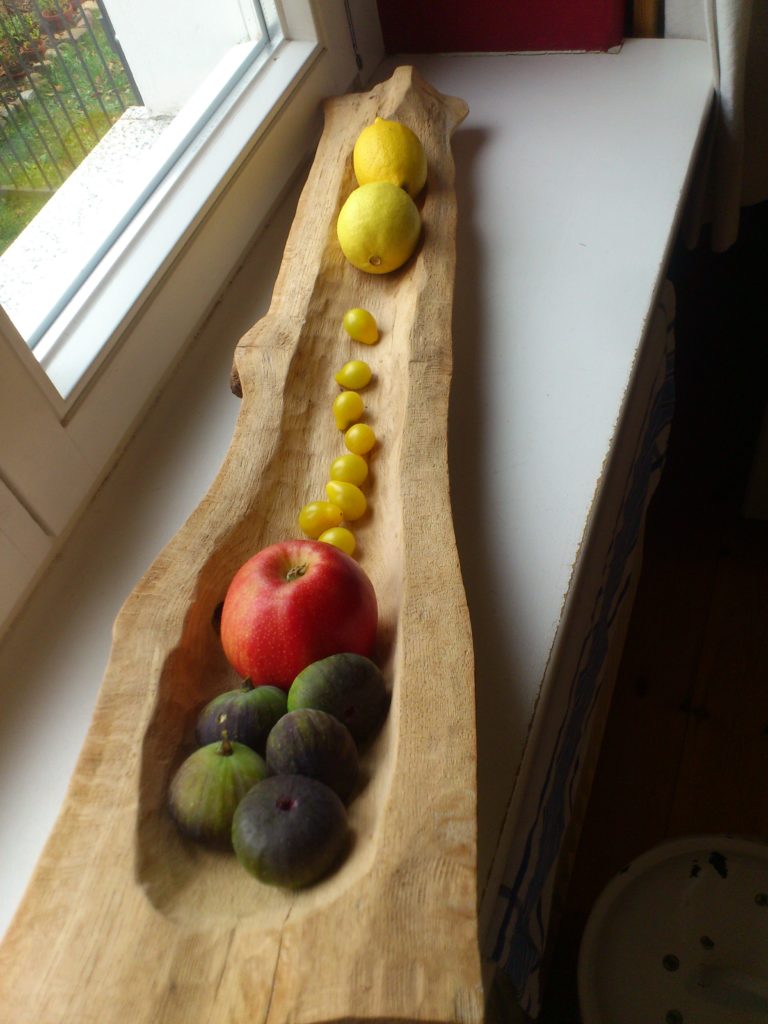 Obstschale aus Eiche