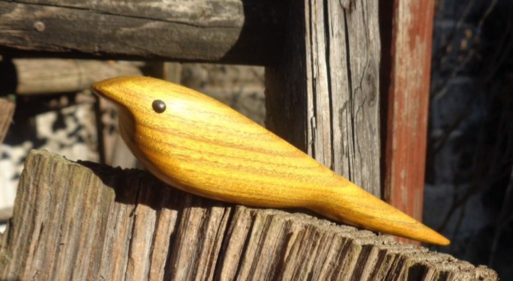 Ein Vogel aus Perückenstrauch